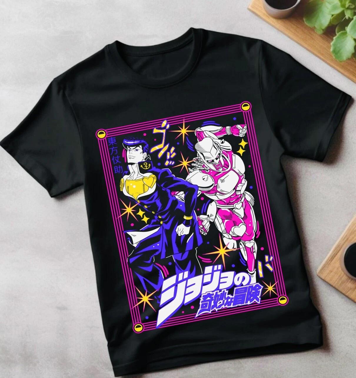 Футболка JoJo s Bizarre Adventure, Футболка с аниме, Футболка с мангой, Унисекс футболка 3XL