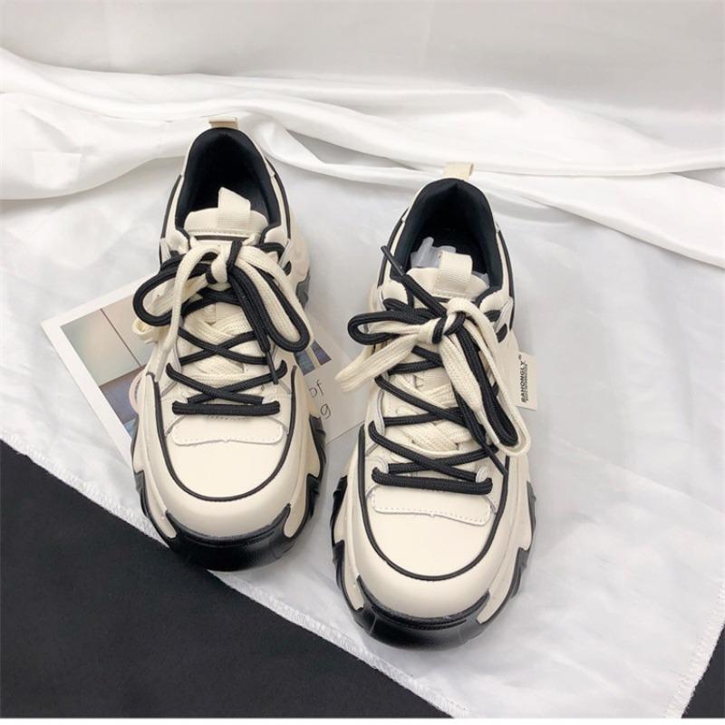 Fashion 2024 New Women's Casual Sports Shoes Comfortable Thick Bottom Outdoor Running Vulcanized Shoes Women's Casual Sports Shoes