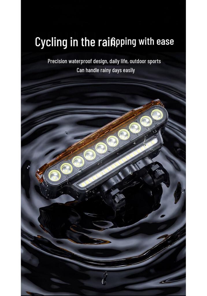 High Decibel Bicycle Horn and Headlight for Night Riding