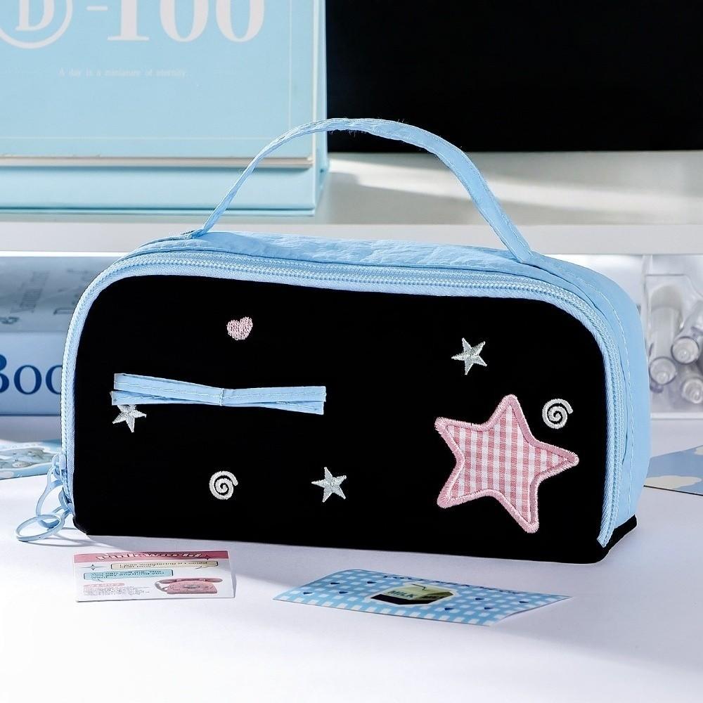 Pencil Pouch Korean Style Pen Bag Bow Starfish Love Heart Cloth Stationery Bag  Student