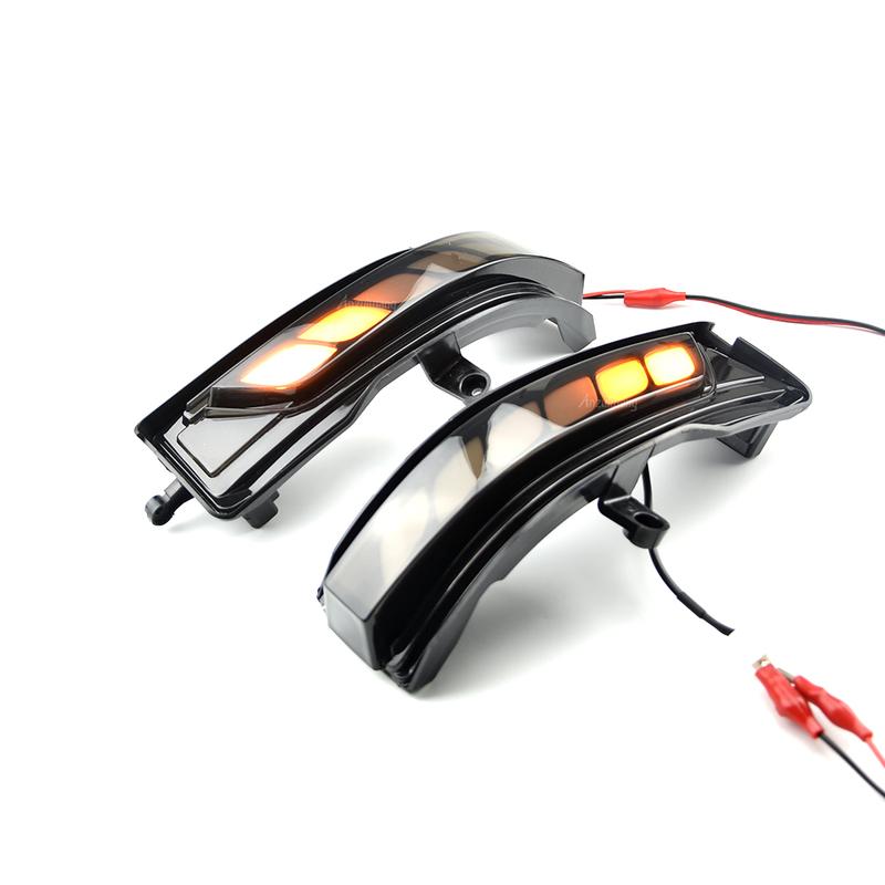 2Pcs Dynamic LED Turn Signal Side Mirror Light Indicator Blinker For Dodge Ram 1500 TRX