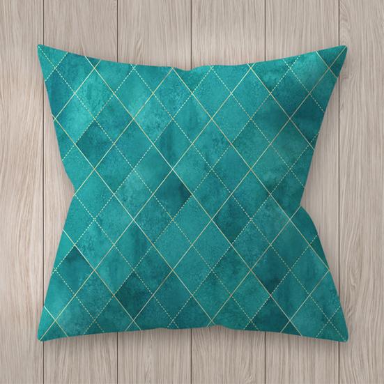 Leaf Dot Heart Case Plaid Throw Pillow Cover Cushion Sofa Bed Car Cafe