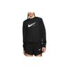 Nike Camiseta Manga Longa Esportiva de Corrida com Estampa de Logo Vintage Americano e Fivela de Polegar Feminina Preta DD6943-010