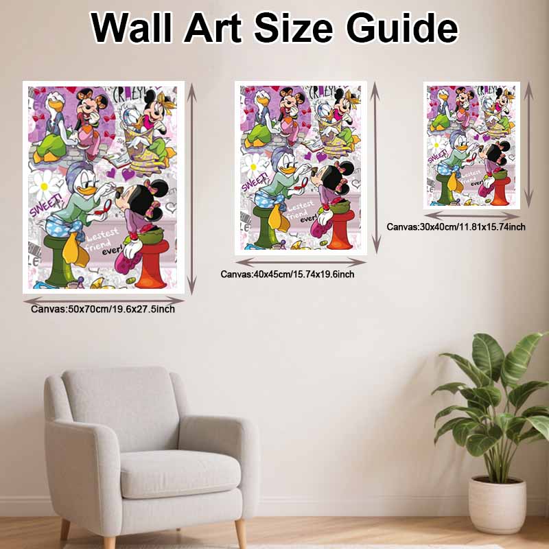 Disney diamond painting full drill 5D Mickey Daisy friend art home decor creative handicrafts 138 characters