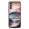 Japan Mount Fuji Painting Cherry Blossom Phone Case For Samsung Galaxy S25 S24 S23 S22 S20 Ultra S21 FE 5G S10 Plus S10E Cover