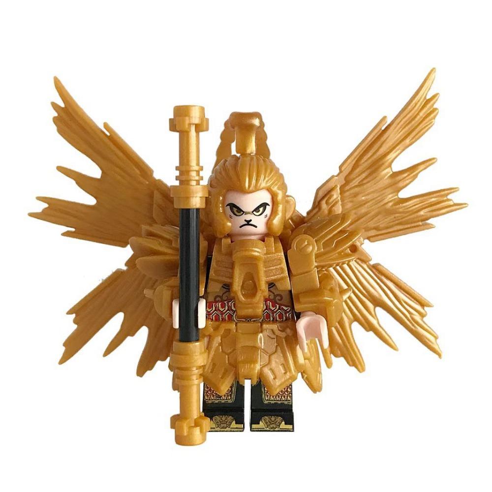 Building Block Doll Westward Journey Wukong Building Block Cool Wings Puzzle Assembly