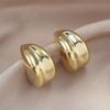 Elegant Gold Personality Stud Earrings - Exaggerated, Unique, and Stylish Accessories for Women