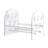 Vinyl Record Storage Rack Holder, Acrylic, Clear, Easy Assembly Multifunctional