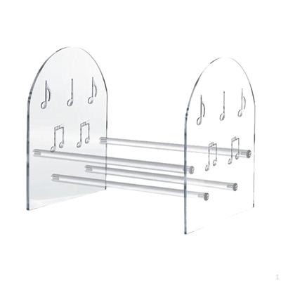 Vinyl Record Storage Rack Holder, Acrylic, Clear, Easy Assembly Multifunctional