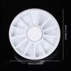 6Pcs Nail Art Storage Box, 12 Compartments Portable Rhinestones, Beads Empty Wheel Containers