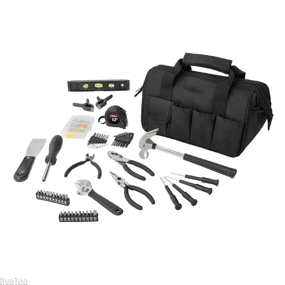 Heavy Duty 12in Electrician Tool Bag with 10 Pockets And 14 Jacks for Organizer United States Made