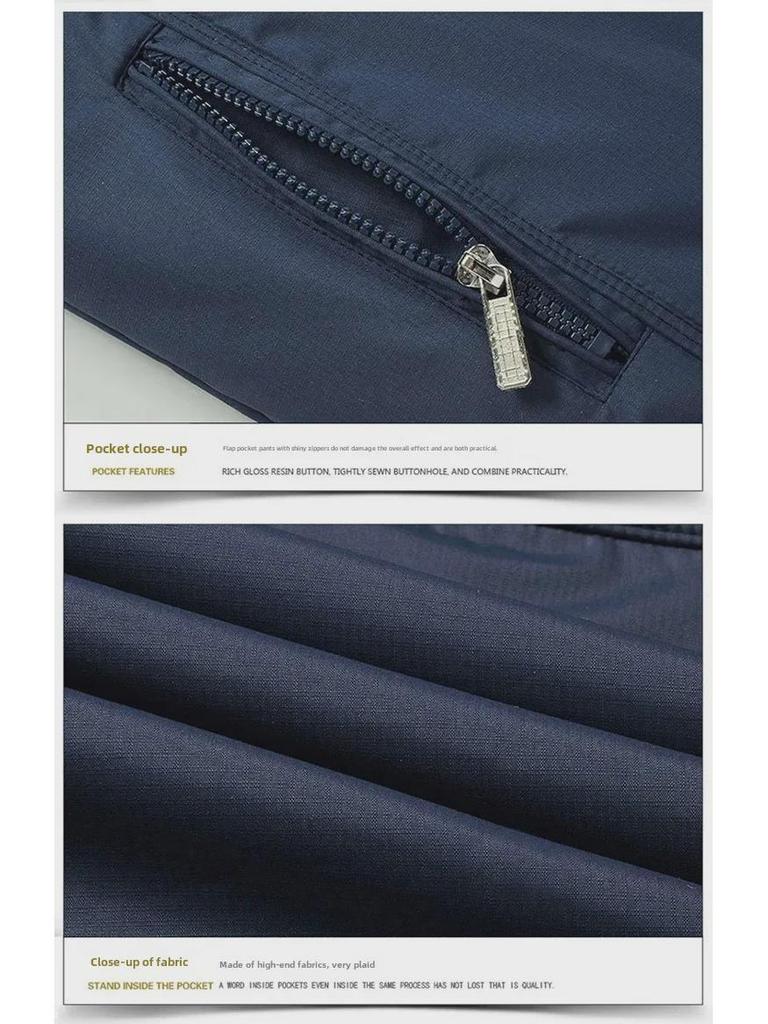 Men's Casual Stand Collar Windbreaker Jacket for Spring and Autumn