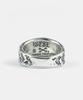 Sheen666 F Pattern Turquoise Silver Ring (B Type)