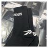Trendy Brand Vete Classic Co-Branded Black And White Letter European And American Street Sports Socks Pure Cotton Mid-Leg Socks