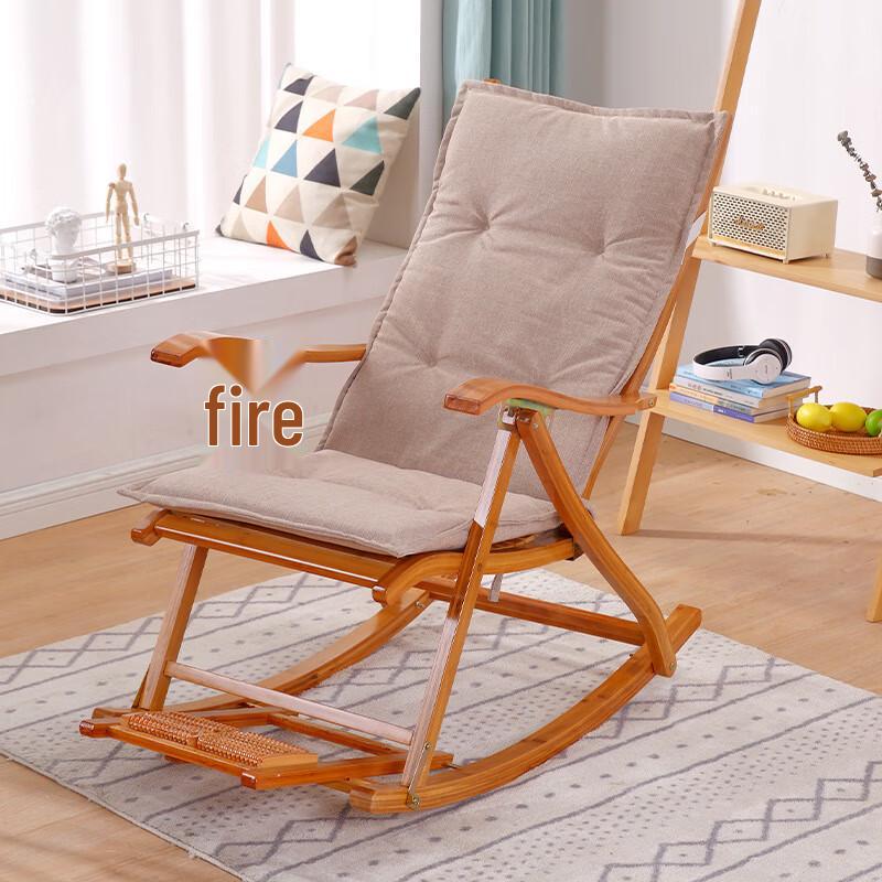 All-Season Thickened Cotton Linen Lounge Chair Cushion