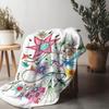 Aquarell-Blumenmuster-Decke Kinder Teenager Mädchen Jungen Bettwäsche Überwurf Sofabezug Dekorative Steppdecke Geschenk