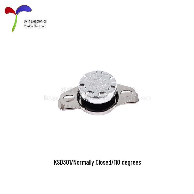 

KSD301 Temp Control Switch 40-160°C, Normally Closed/Open, 250V/10A