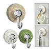 2pcs Suction Cup Hook Rotary Adsorption Hook Suction Cup Wall Strong Vacuum Non-punching Sticky For Bathrooms Kitchens Balconies