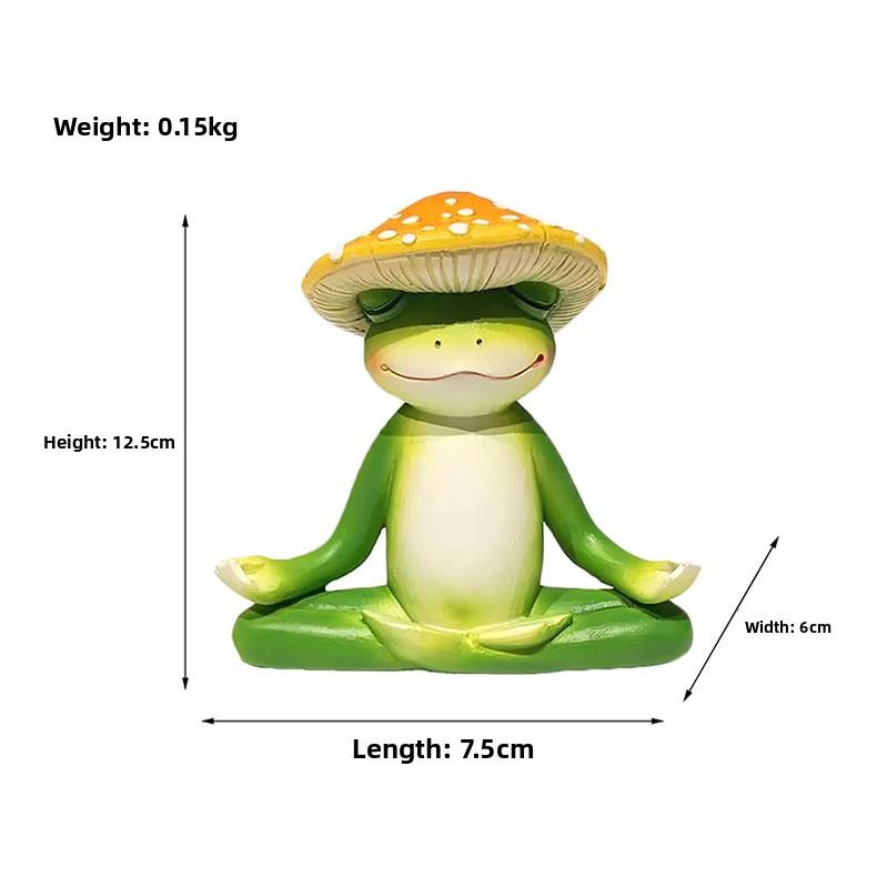 Милый настольный орнамент для медитации, йоги frog