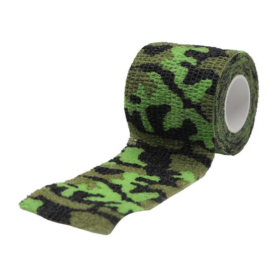 1 Roll Camouflage Tape Anti-scratches Self-Adhesive Widely Applied Military Camo Stretch Bandage Tape
