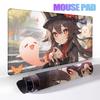 Extended Anime Kawaii Hu Tao Mousepad Non-slip Rubber Gaming Genshin Impact Mouse Pad Keyboard Professional Rugs Computer Carpet