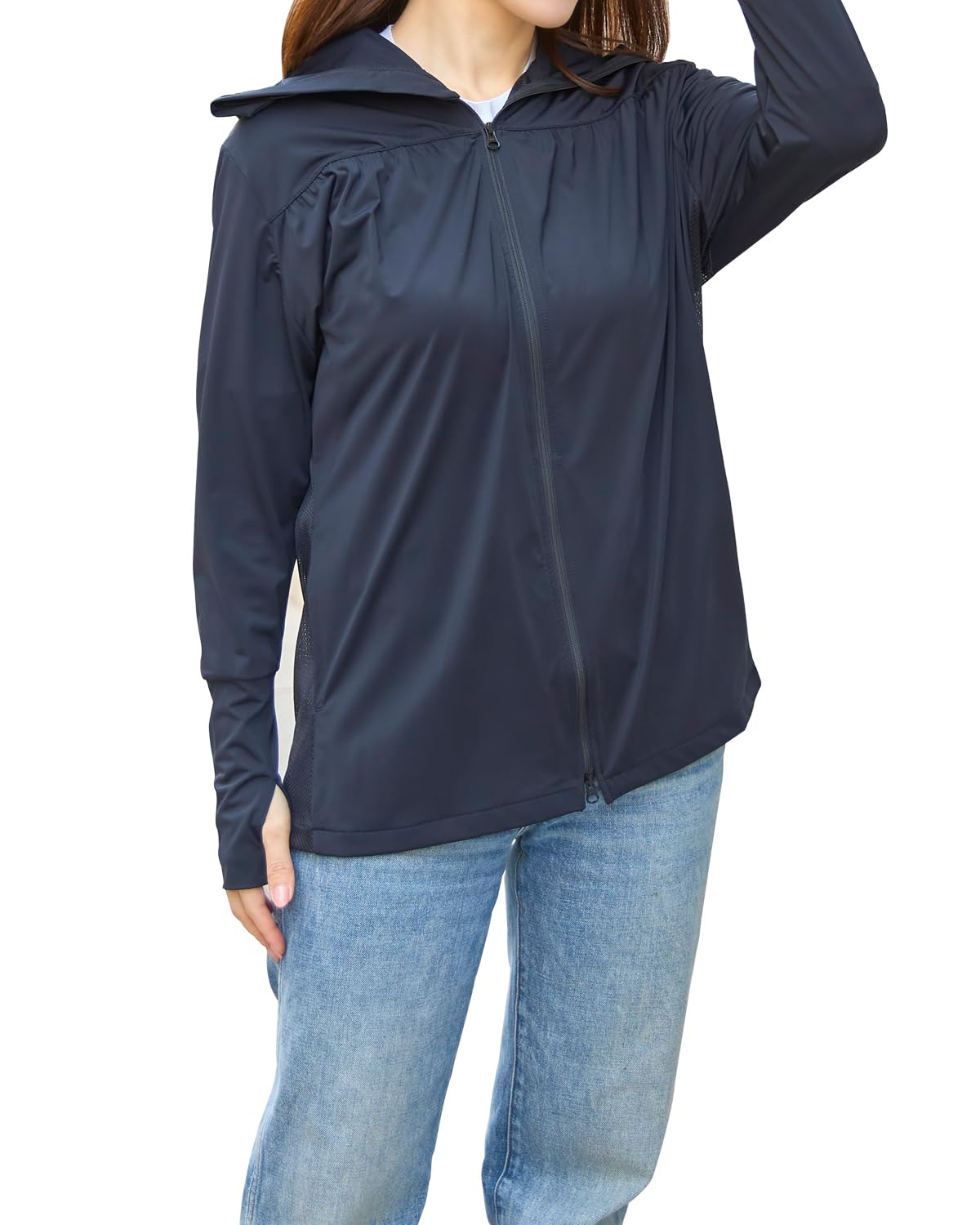 

Худи Mukii с защитой от УФ-лучей и коэффициентом блокировки света 99,9% чёрный