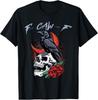 F-Caw-F Black Crow Bird Funny Gothic Adult Humor Halloween T-Shirt