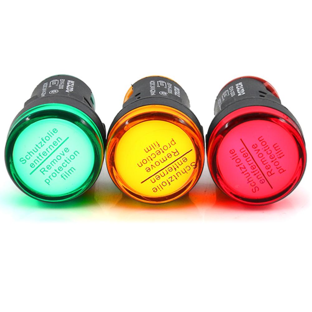 AD16-22DS AC 220 V 20 mA LED Pilot Panel Anzeige Signal Warnleuchte Lampe Werkzeug