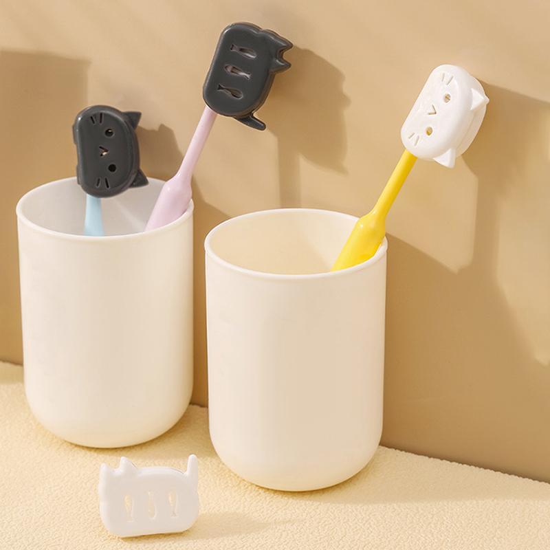 4/8PCS Toothbrush Head Protective Covers Cat Shape Toothbrush Protector Cap for Travel Camping Toothbrush Case Bathroom Supplies