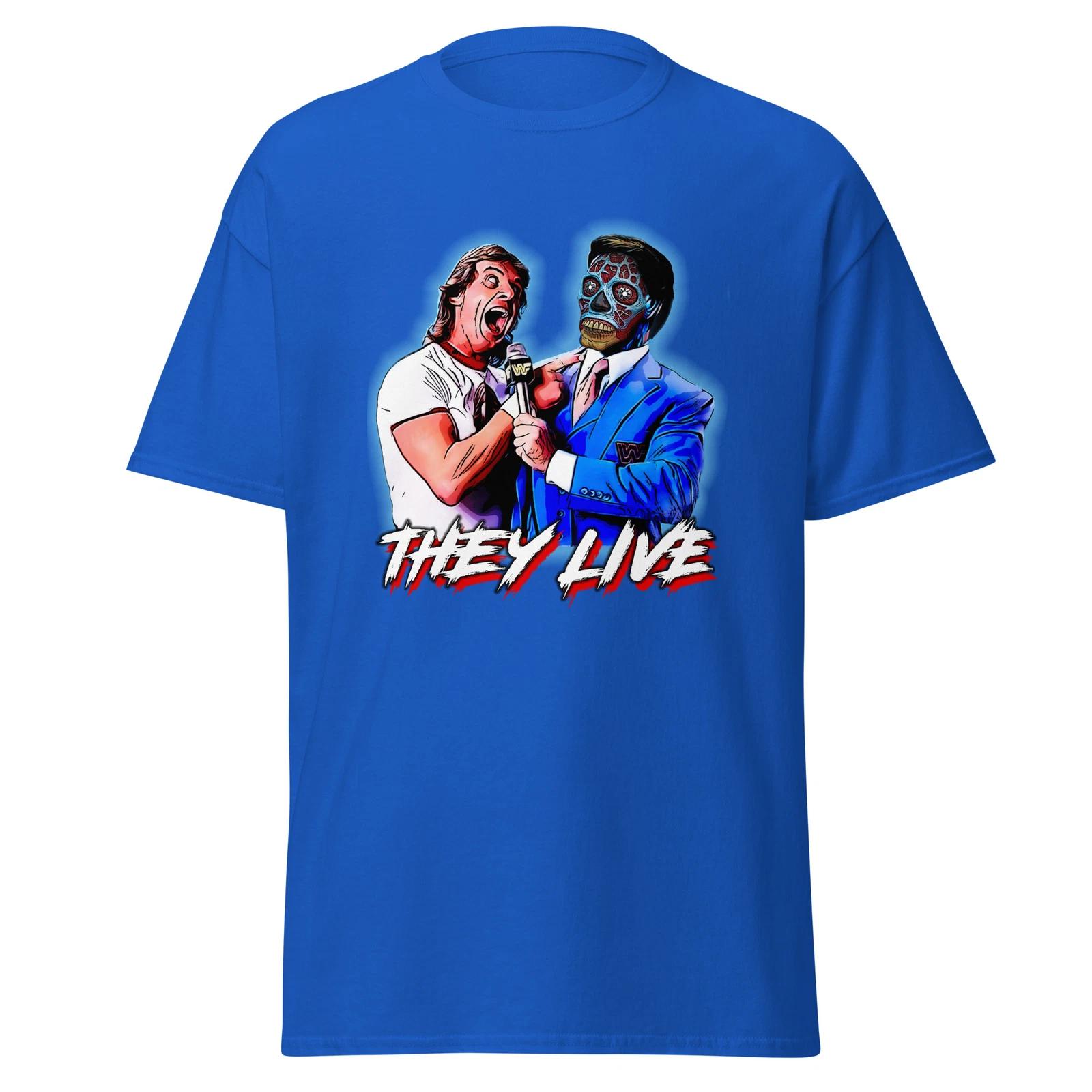 Men s and Women s T-shirts Roddy Piper vs. They Live T-Shirt - Unmask the Truth and Fight the Aliens XXL