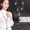 Suijue Jewelry 2020 Autumn And Winter Crystal Sweater Chain Female Long Versatile Crystal Necklace Accessories