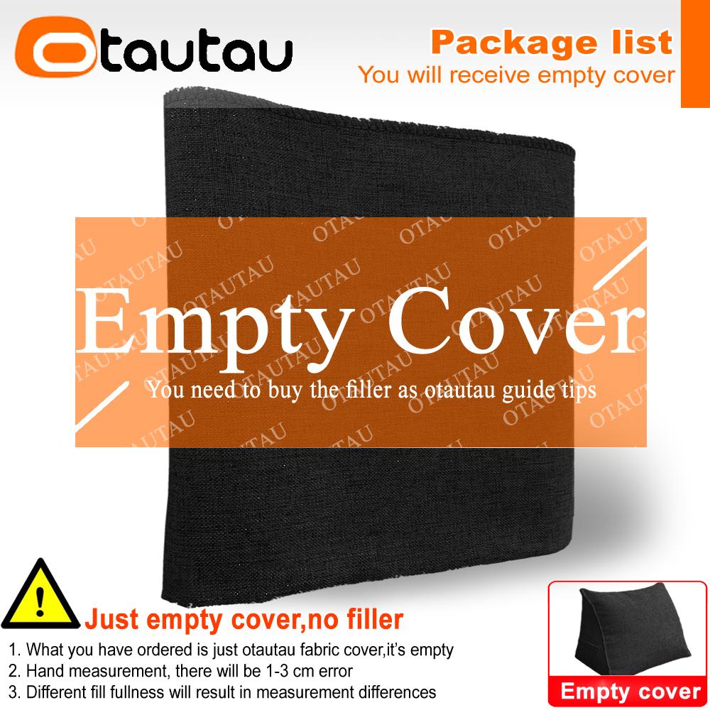 

OTAUTAU хлопок лен треугольная наволочка диван-кровать спинка наволочка задняя поясница поясница эргономичные подушки без наполнителя M-L45xH50cm-cover