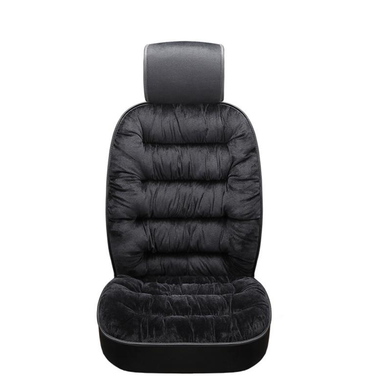 Car Seat Cover Comfortable Soft Cotton Velvet Keep Warm Universal For Car Front Seat Cushion Autumn