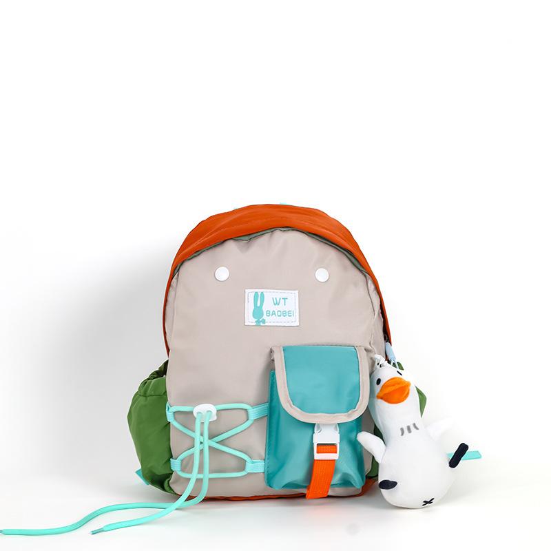 

Adorable Stuffed Animals for Kindergarten Students Schoolbags - Boys and Girls Dual-shoulder Bag small синий