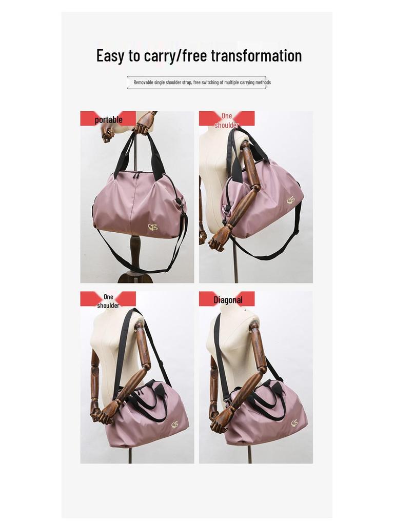 Women's Large Capacity Cute Travel/Gym Bag with Wet/Dry Separation