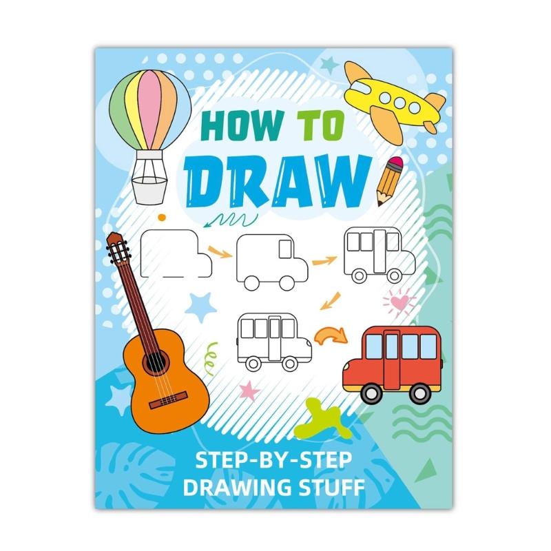 

Step-by-Step Drawing Book Lovely Educational Early Learning Food Animal-Themed Coloring Book Easy to Draw