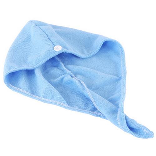 

Elegant Practical Fashion Style Hot Selling 1pc Microfiber Bathing Quick Dry Hair Magic Drying Turban Wrap Towel Hat Cap синий