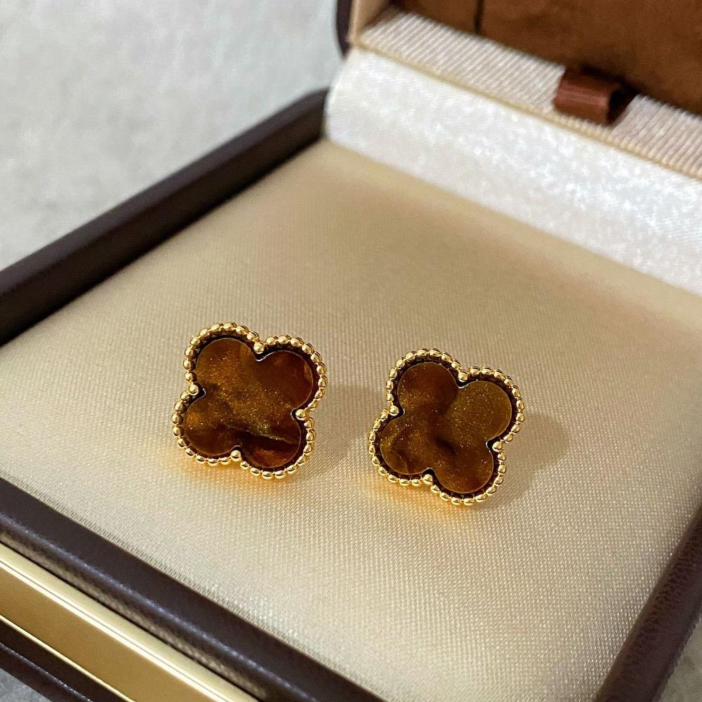 Retro Classic Fashion Four-leaf Clover Earrings - New Luxury Elegant Stud Earrings for Women
