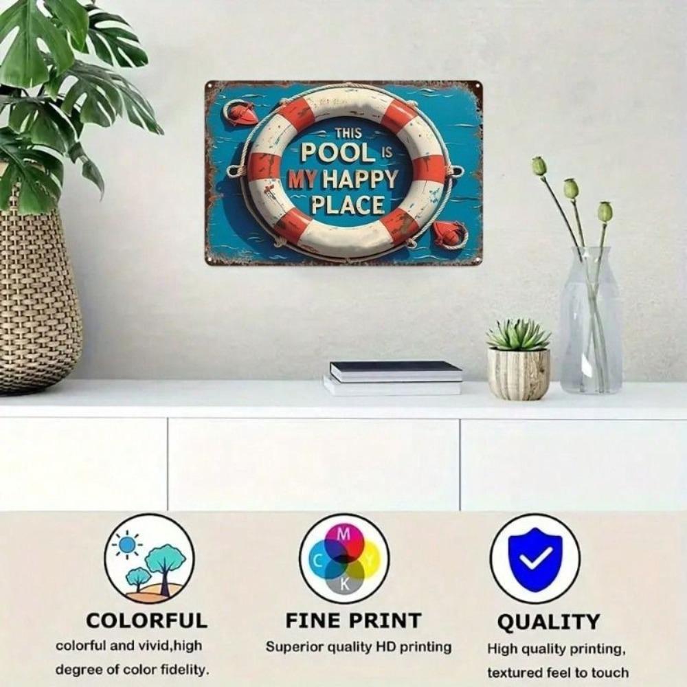 Retro Rectangular Tin Sign Home Garden Decor 20x30 cm