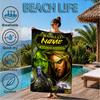 Custom Name World Warcraft Beach Towel Microfiber Beach Towel, Lightweight and Quick-Dry, for Summer Travel, Swimming Pool Gift
