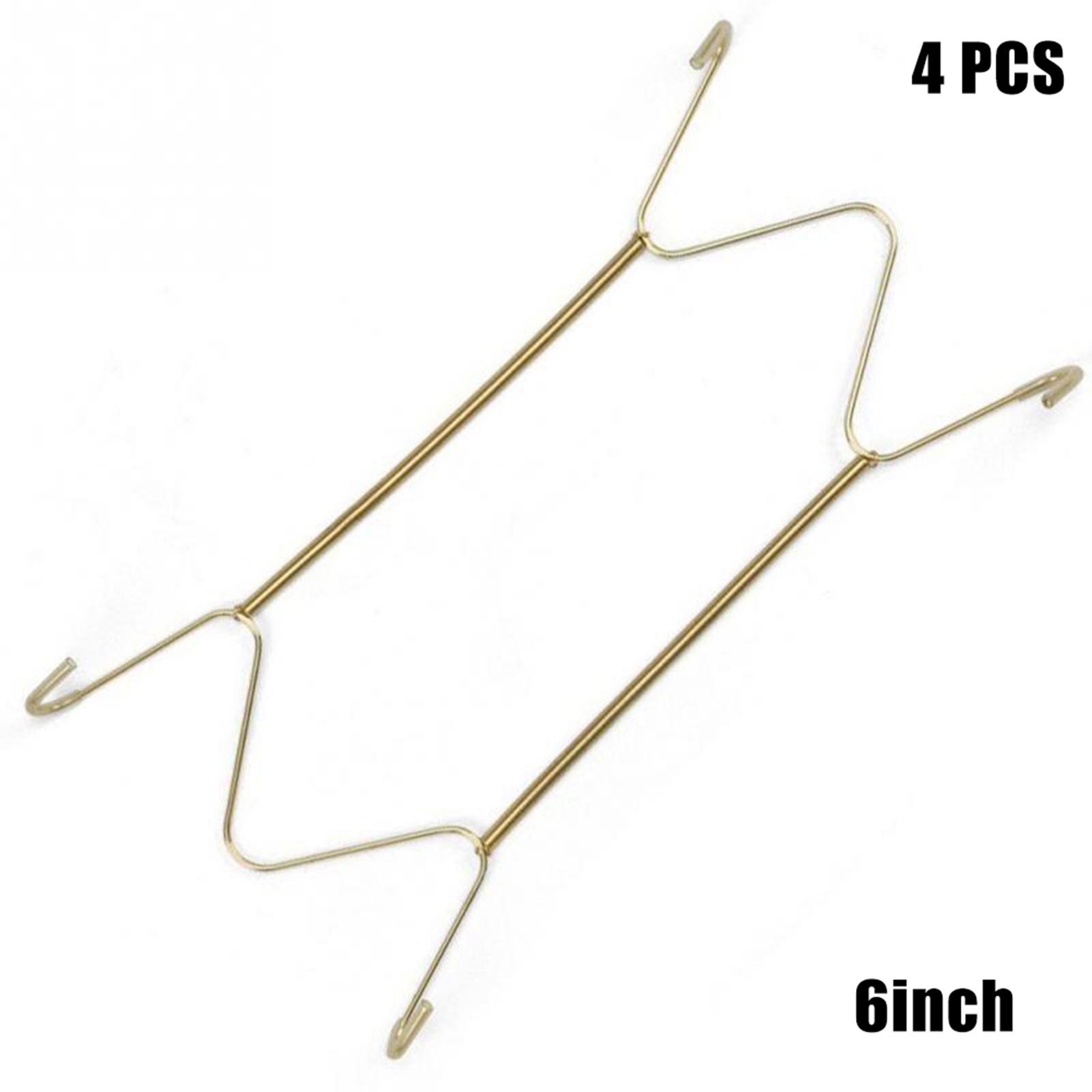 

4 шт. Подвески для тарелок из нержавеющей стали Невидимые держатели для тарелок Настенные крючки Домашний декор Для отеля Дома Ресторана