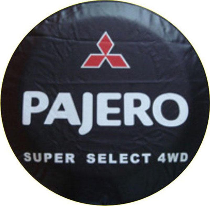 Schwarz-Gold PVC-Leder Ersatzradabdeckung für Mitsubishi Pajero V73 Cheetah - Universell passend für Geländewagen.