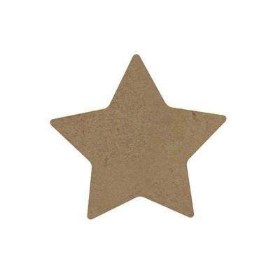 MDF Wooden Star To Decorate - 10 X 10 Cm