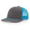 Custom 3D Embroidery Logo Baseball Dad Cap Richardson 112 Trucker Hat with Mesh Cap & Leather Patch Common Fabric Feature