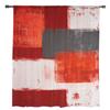 Oil Painting Abstract Geometric Red Sheer Curtains for Living Room Decoration Window Curtains Kitchen Tulle Voile Curtains
