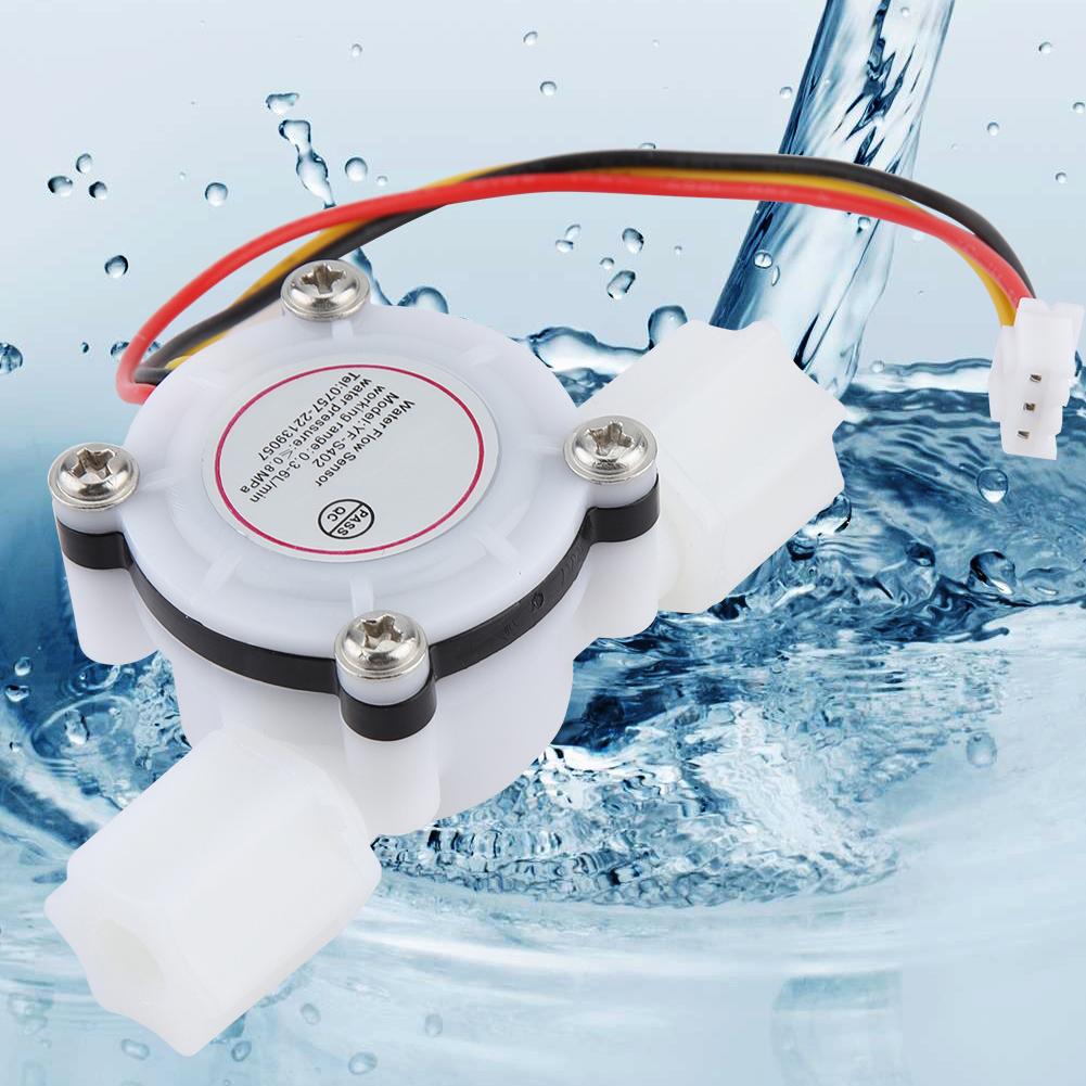 1Pcs Water Hall Flow Effect Sensor Control Flowmeter G1/4 For Water Cooler