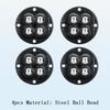 1Pcs Non Punching Adhesive Furniture Ball Universal Pulley Household Mobile Base Accessories Trash Can Bottom Small Wheel