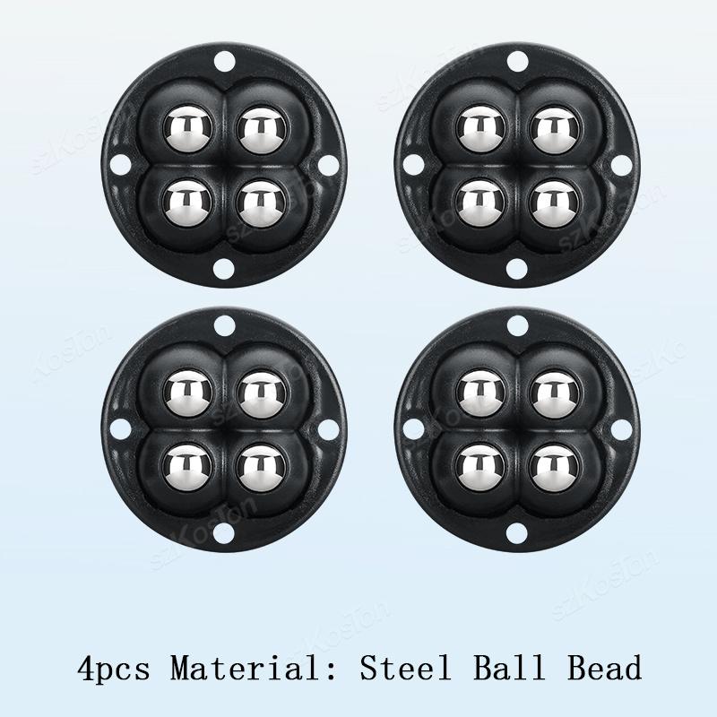 1Pcs Non Punching Adhesive Furniture Ball Universal Pulley Household Mobile Base Accessories Trash Can Bottom Small Wheel