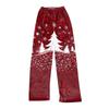 Women Autumn Winter Pants Full Length Long Trousers  Printed Pants