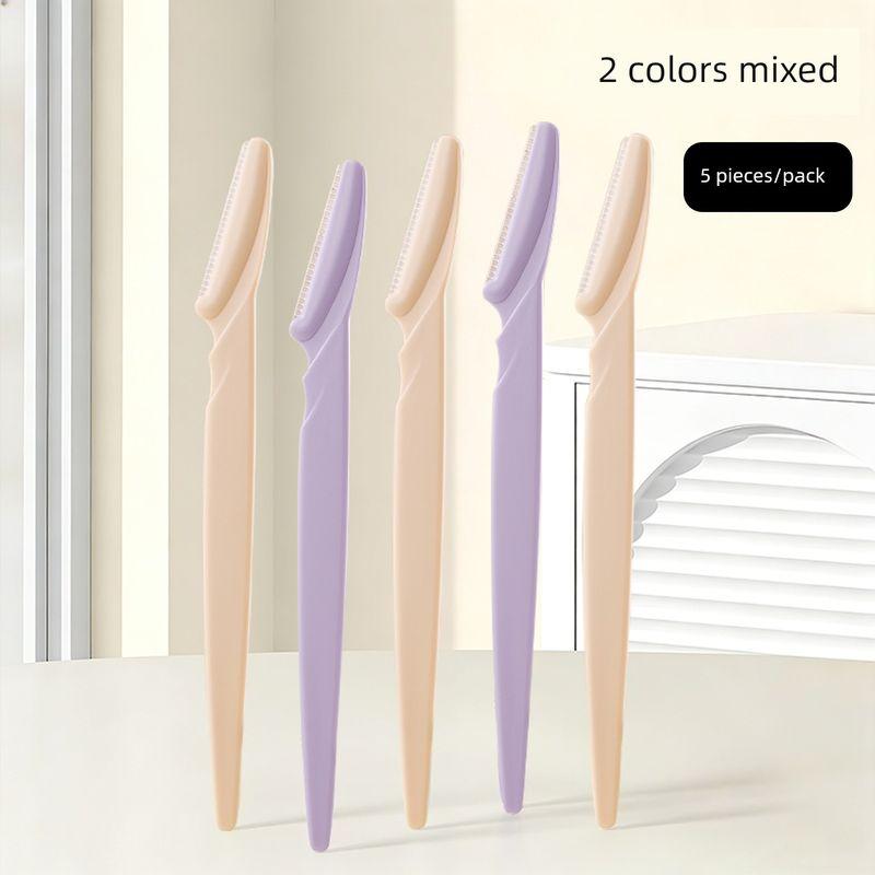

Eyebrow Razor for Women, Safe Eyebrow Razor, Magic Tool for Beginners, Eyebrow Scissors Set, Beauty Salon, New Model for Men Mixed Colors 5 Pieces/Bag (Trial Pack)